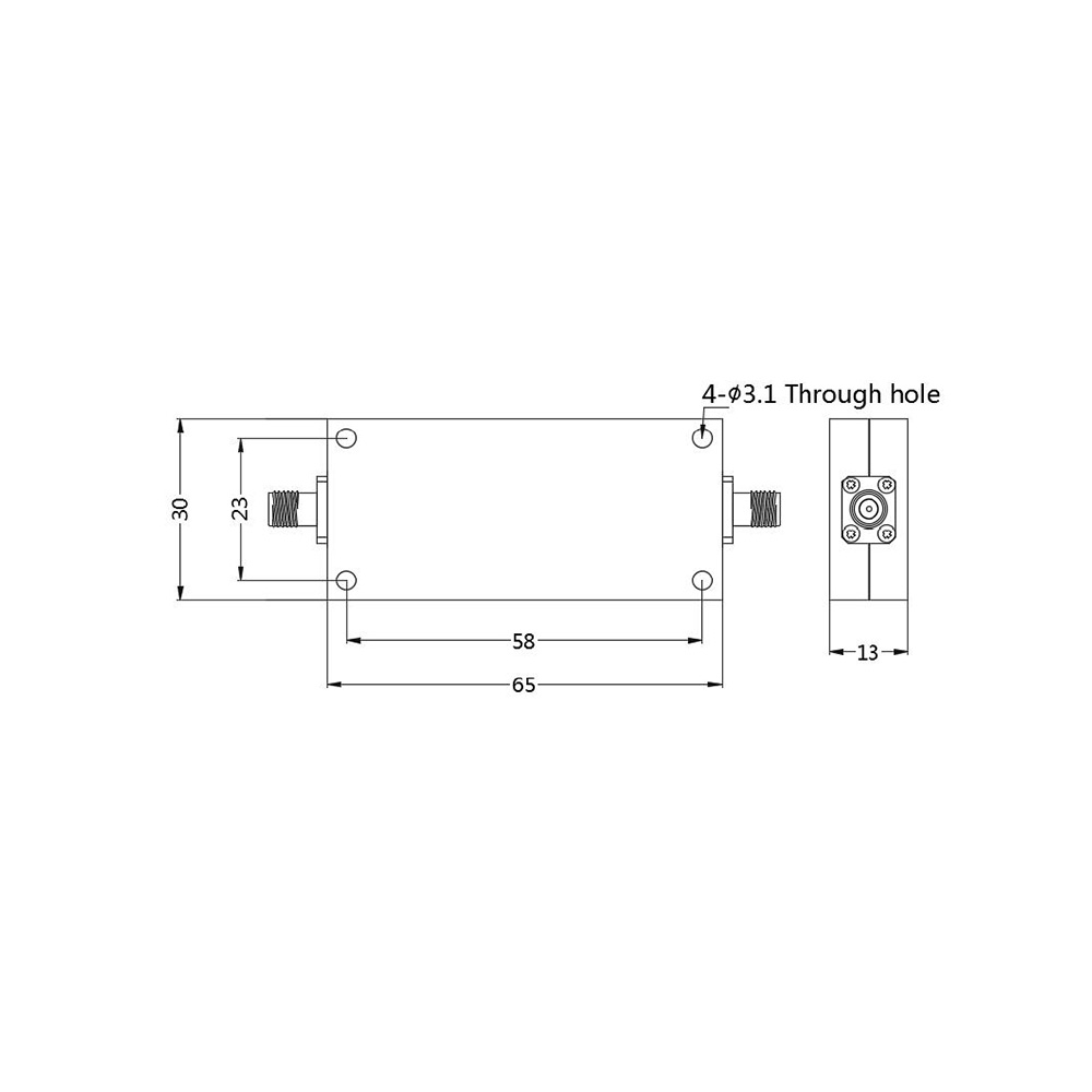 HS-Low Pass Filter With SMAF(Passband DC-6G,Rejection 50dB @7-18G)_Web1